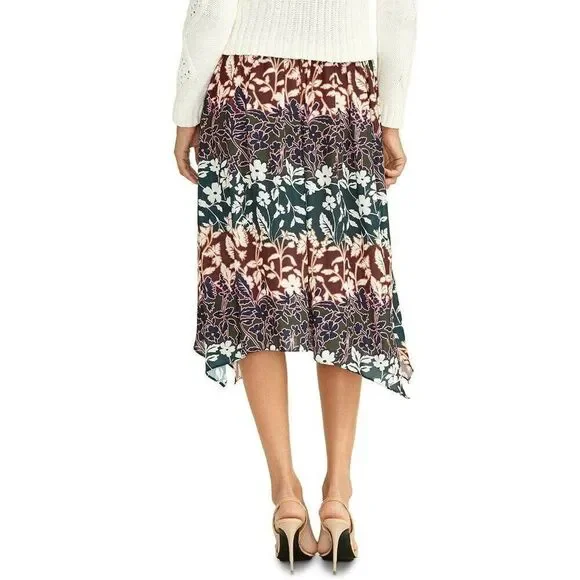 $89.00 RACHEL Rachel Roy Handkerchief-Hem Skirt, Multi colored, S - Picture 2 of 8